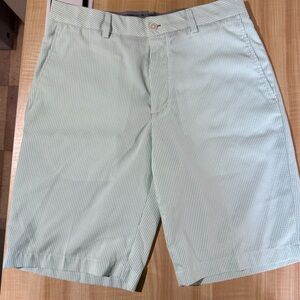 Walter Hagen Mint Striped Seersucker Golf Shorts